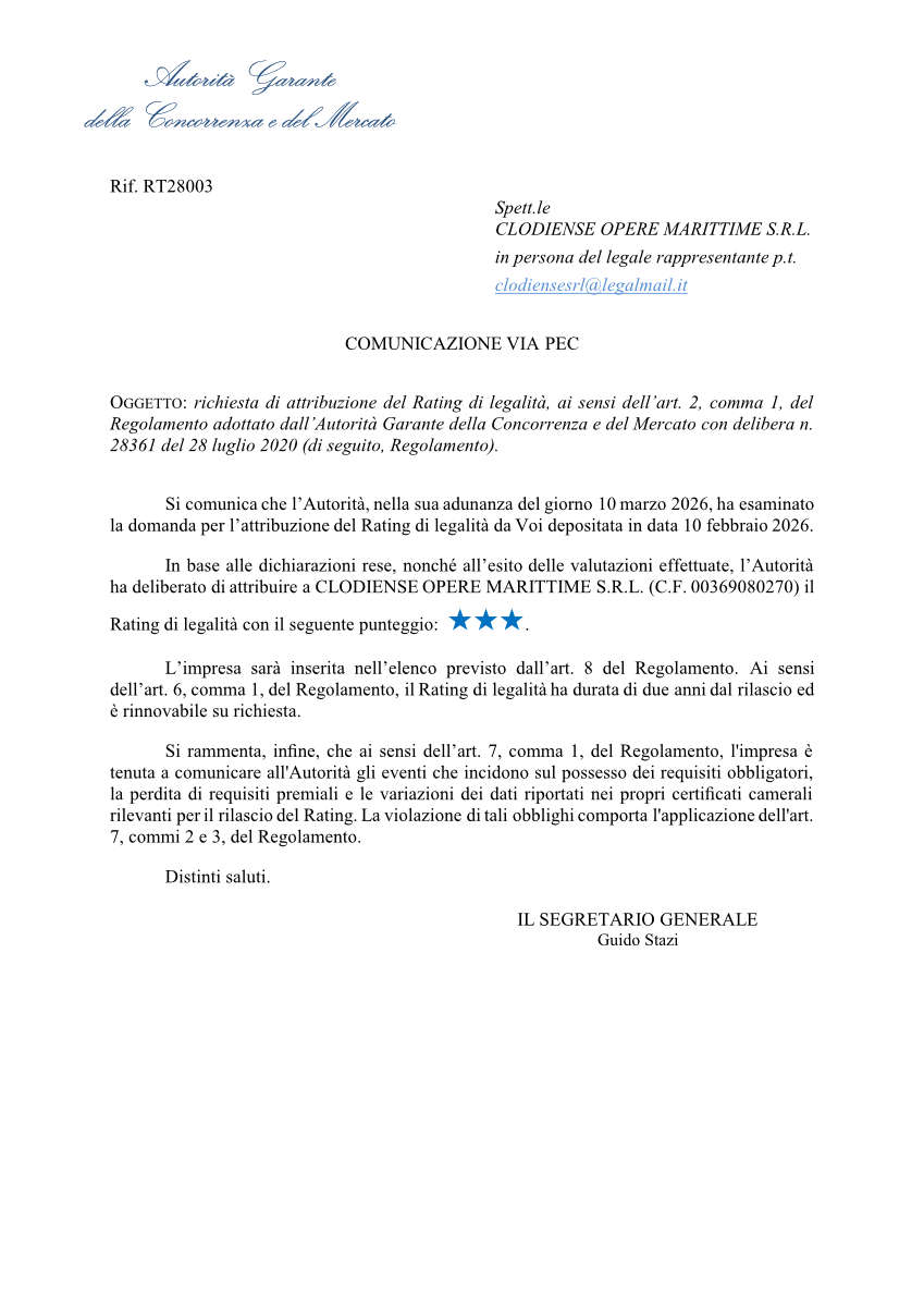 Rating di legalità