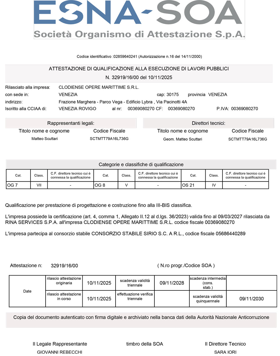Attestazione SOA