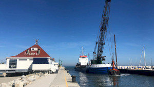 Seabed maintenance of the Cervia canal port