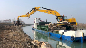 Landslide and mudslide recovery on the Livenza River