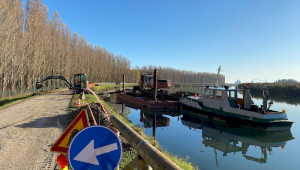 Élimination de l’éboulement de la berge du fleuve Sile