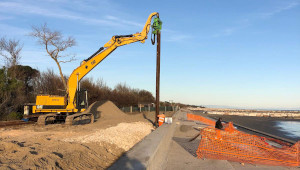 Restauration des défenses longitudinales du littoral de Caorle