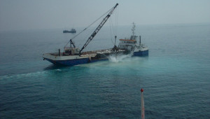Manutenzione scogliera di Genova Quinto