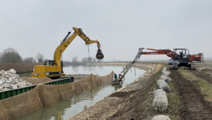 Diaframmatura argini del canale Comessera